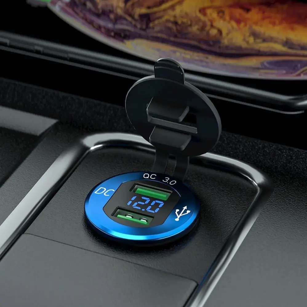 for modification upgrade mobile phone USB charging power socket aluminum alloy material fast charging