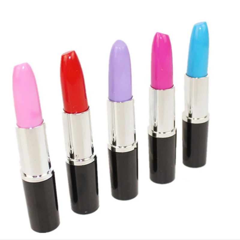 ballpoint pens wholesale lipstick shape creative plastic ballpoint pen for girls