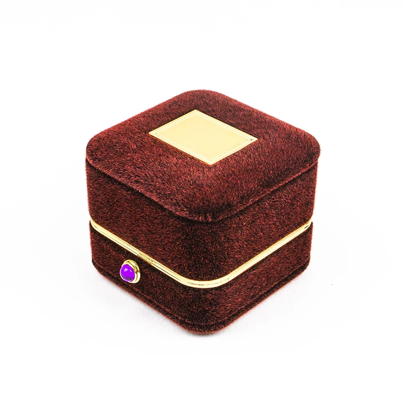 Коробка кольца ювелирных изделий ожерелья бархата Китая упаковывая с ценами по прейскуранту завода-изготовителя