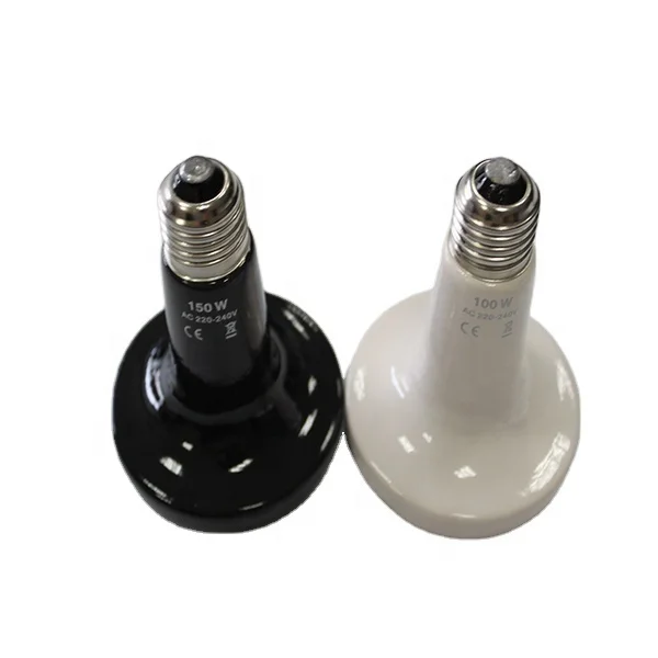 AC 220V 100W Ceramic Emitter Heater Pet Reptile Heat Lamp Bulb