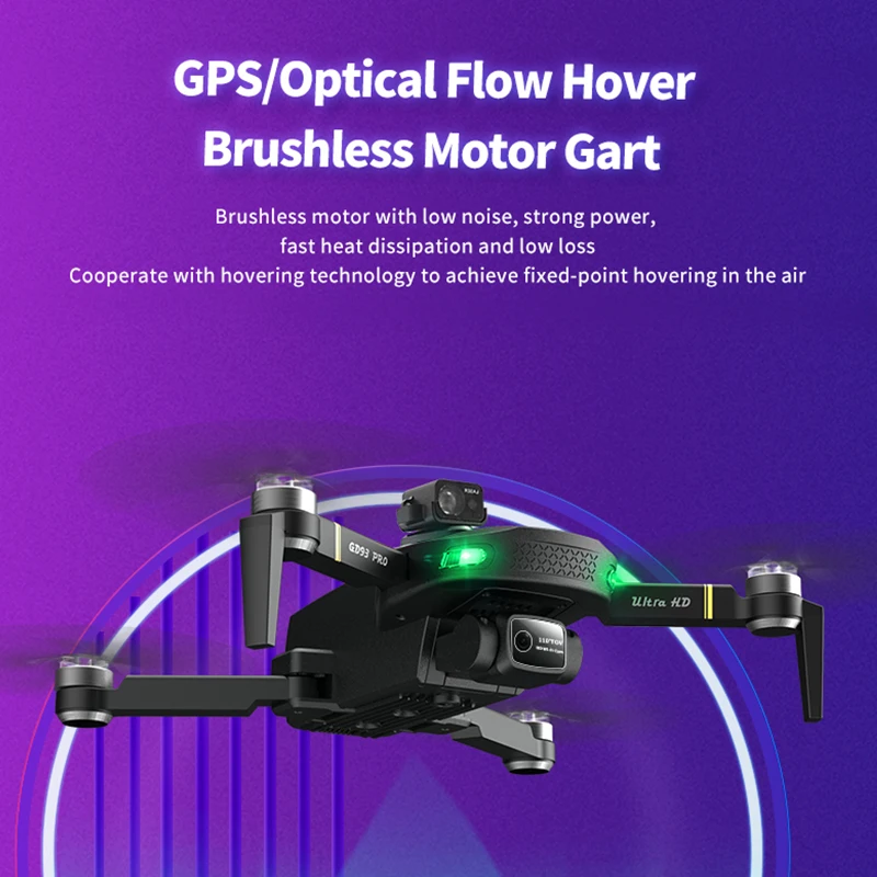 GD93 PRO Max предотвращает воздушные препятствия GPS дроны профессиональные на большие расстояния HD камера рамка мини-игрушка Дрон с 5G Wifi