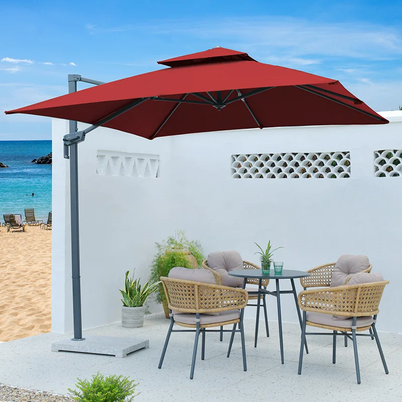 Can help design LOGO Umbrella wholesale roman parasol outdoor cantilever umbrellas