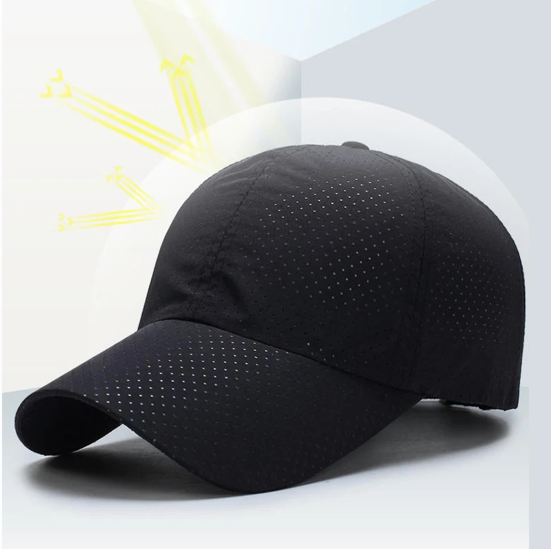 Summer Breathable Quick Dry Leisure Beach Volleyball Cap Tennis 5 Panel Baseball Hat