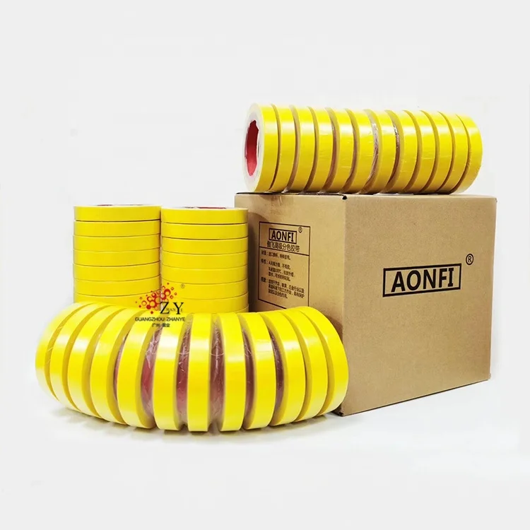 Heat-resistant automotive refinish yellow masking tape for spray, automobile paint spraying masking protective tape