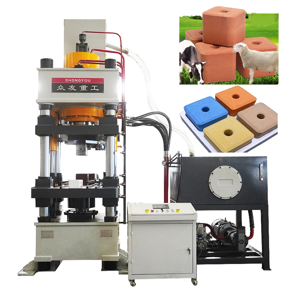 315 tons cattle and sheep animal lick brick machine mineral salt brick molding hydraulic press salt block machine