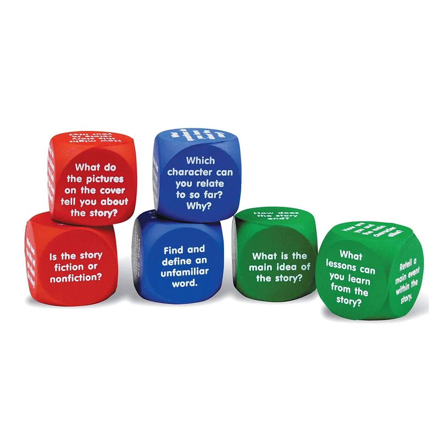 OEM Learning Resources Conversation Cubes PU Foam Cubes for Kids Social Emotional Learning