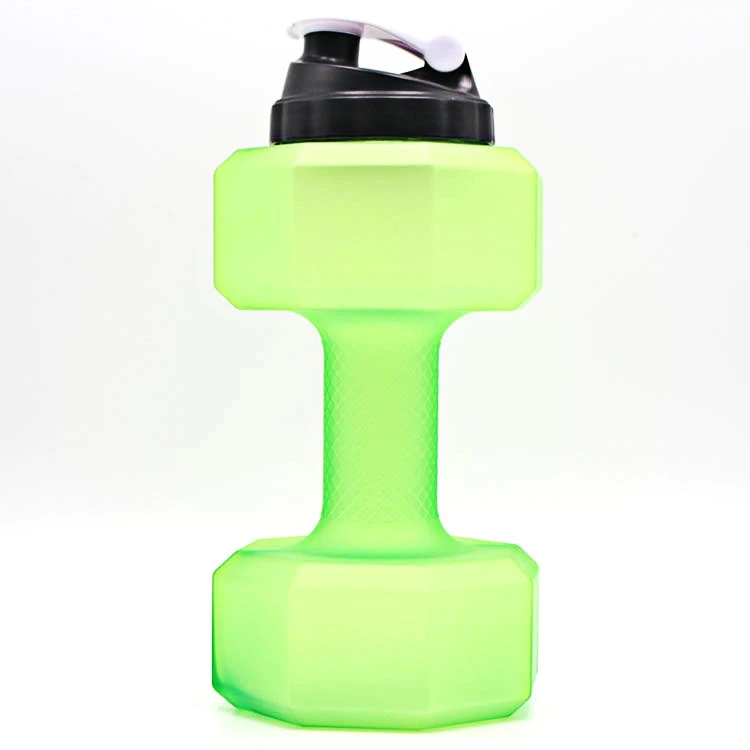
Gym 2.5L BPA Free Creative Plastic Sports Drinking Dumbbell Shaped Kettle 
