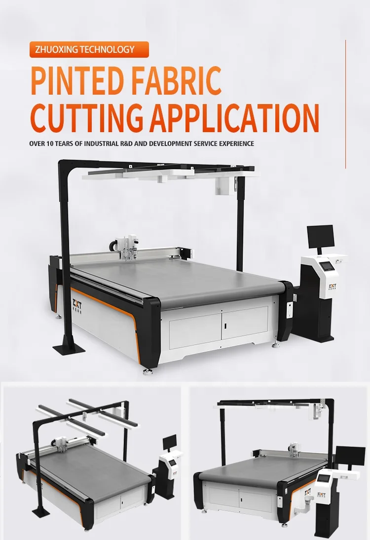 Women Dresses Textile Machinery Oscillating Knife Fabric Textile Cutting Machine