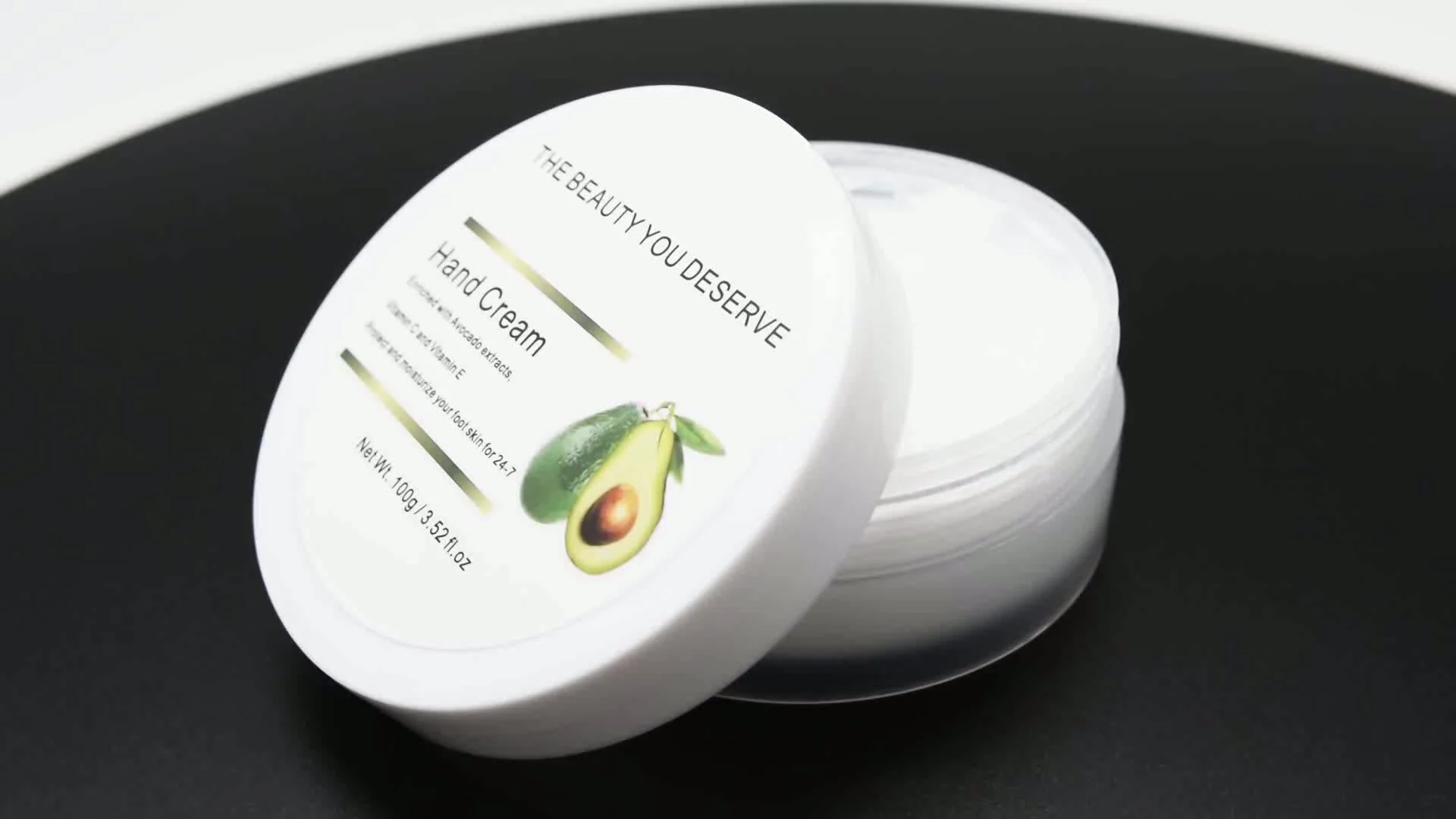 Private Label Natural Avocado Refreshments Moisturizing Hydrating Exfoliator hand cream