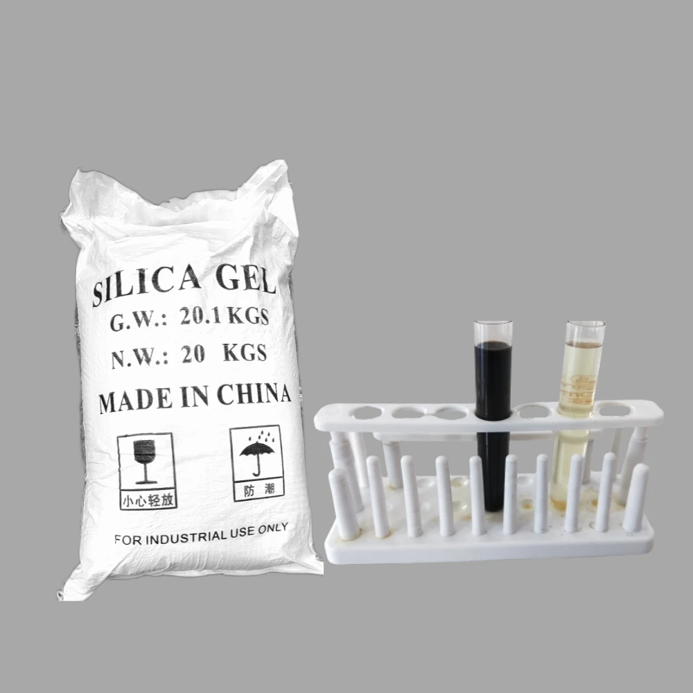 china made red or black diesel oil bleaching chemical sand silica gel