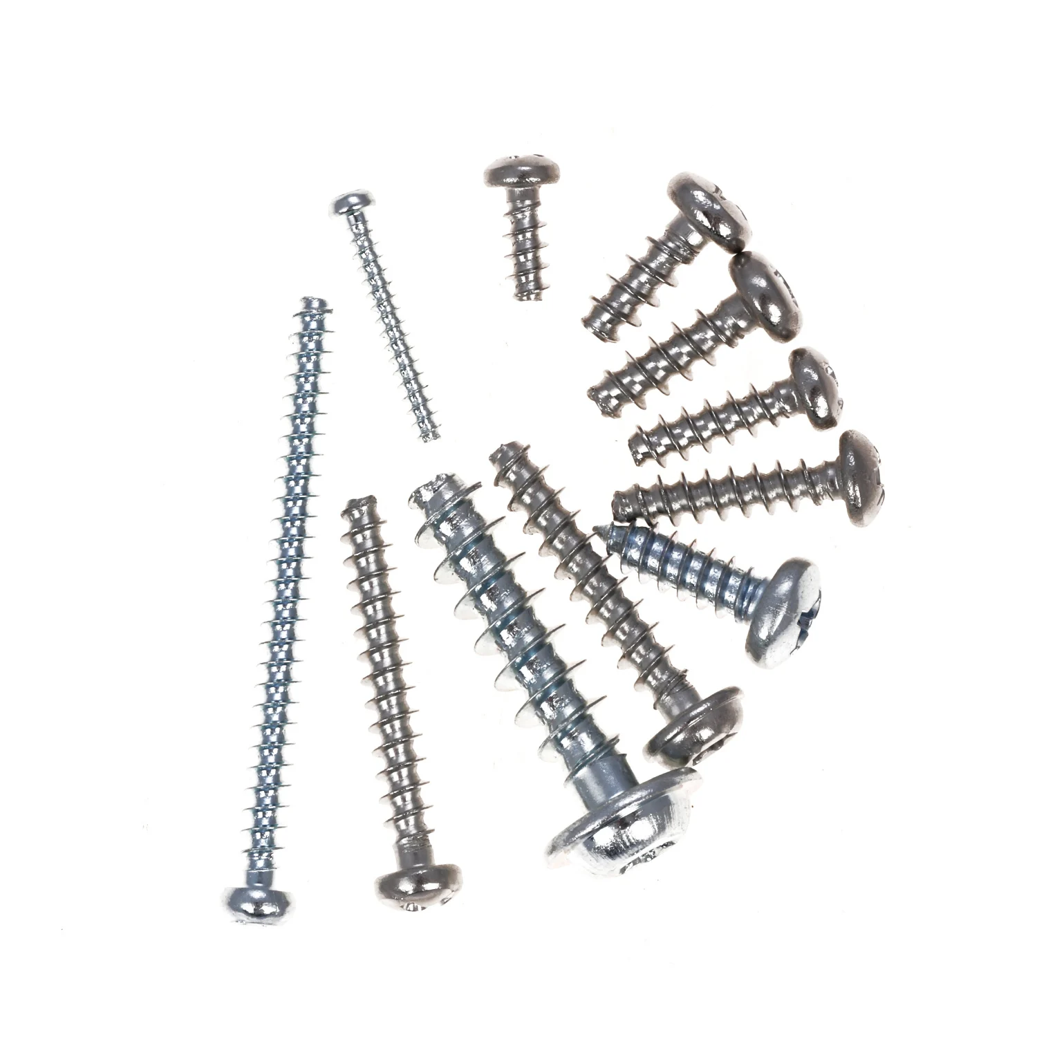 China manufacturers wholesale 3mm m2 m3 m4 m6 m8 phillips pan head screw black self tapping screws for plastics