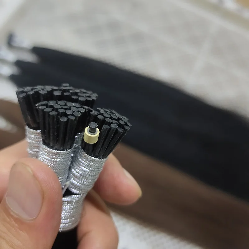 Wholesale Russian Super Double Drawn Pre bonded Human Hair Stick I Tip Hair Extensions