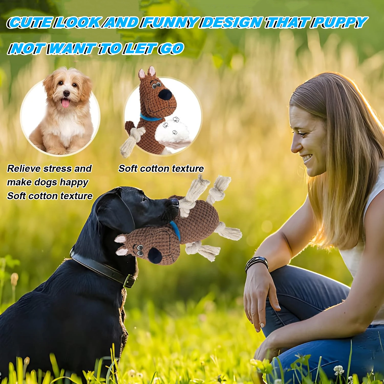 Wholesale Manufacturer Plush Squeaky Chew Pet Rope Indestructible Dog Pet Squeak Toys