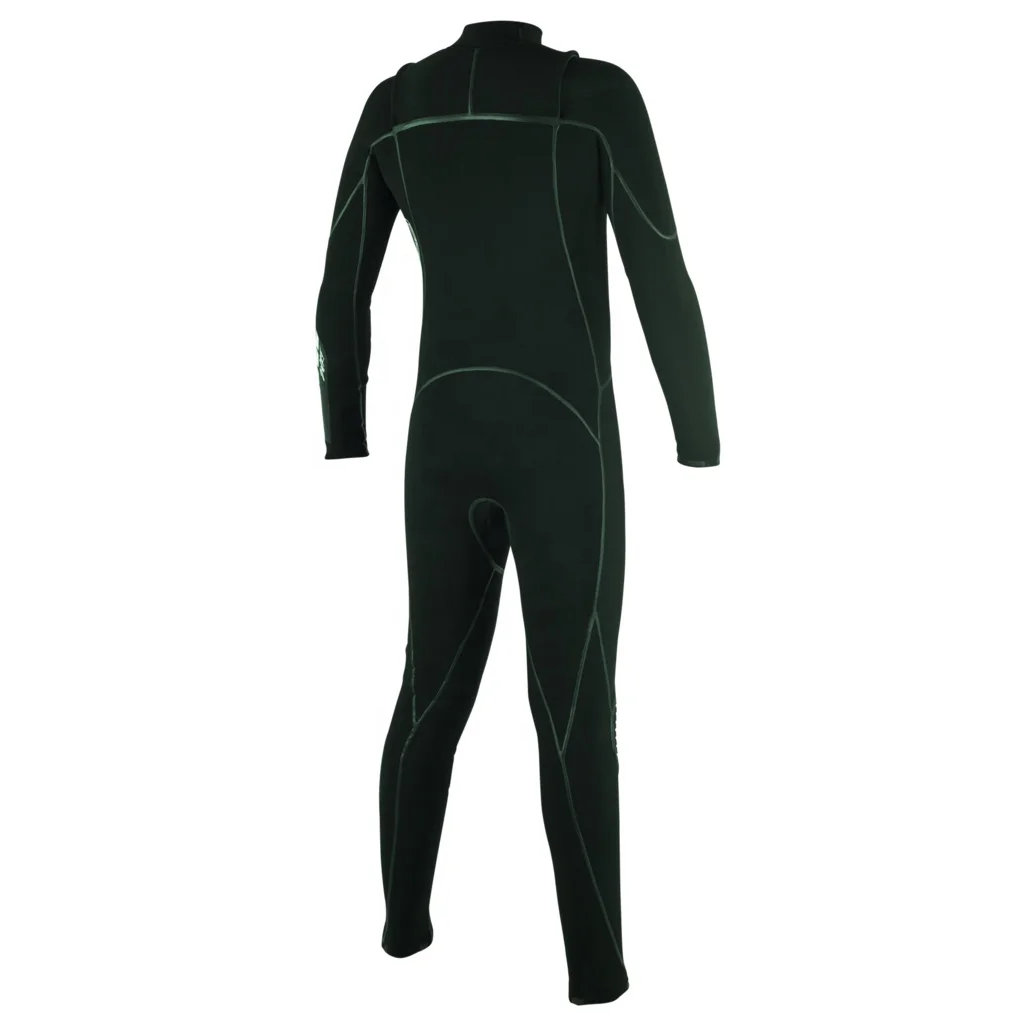 custom line design men neoprene printing chest zip long sleeve scuba diving surfing wetsuit