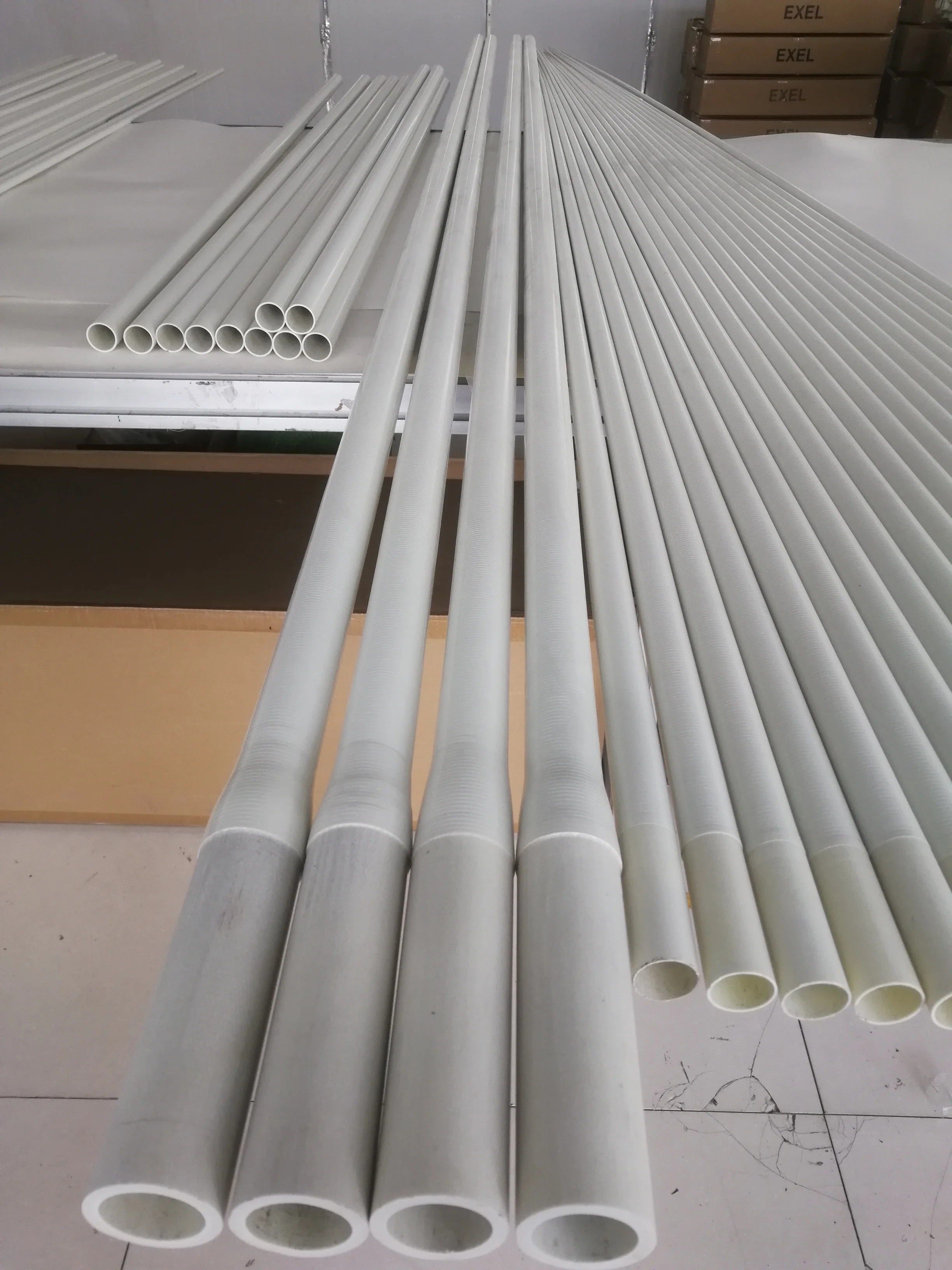 4.5mt 2pce Fiberglass outrigger poles ship mast rudder shaft