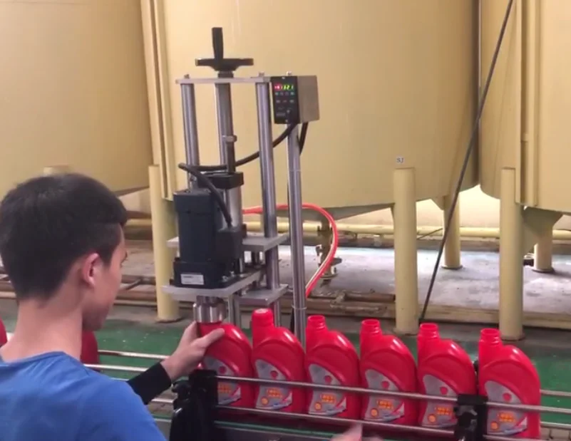 The best quality Manual pedal bottle screw Capping Machine Semi auto capping close machine capper 2000BPH