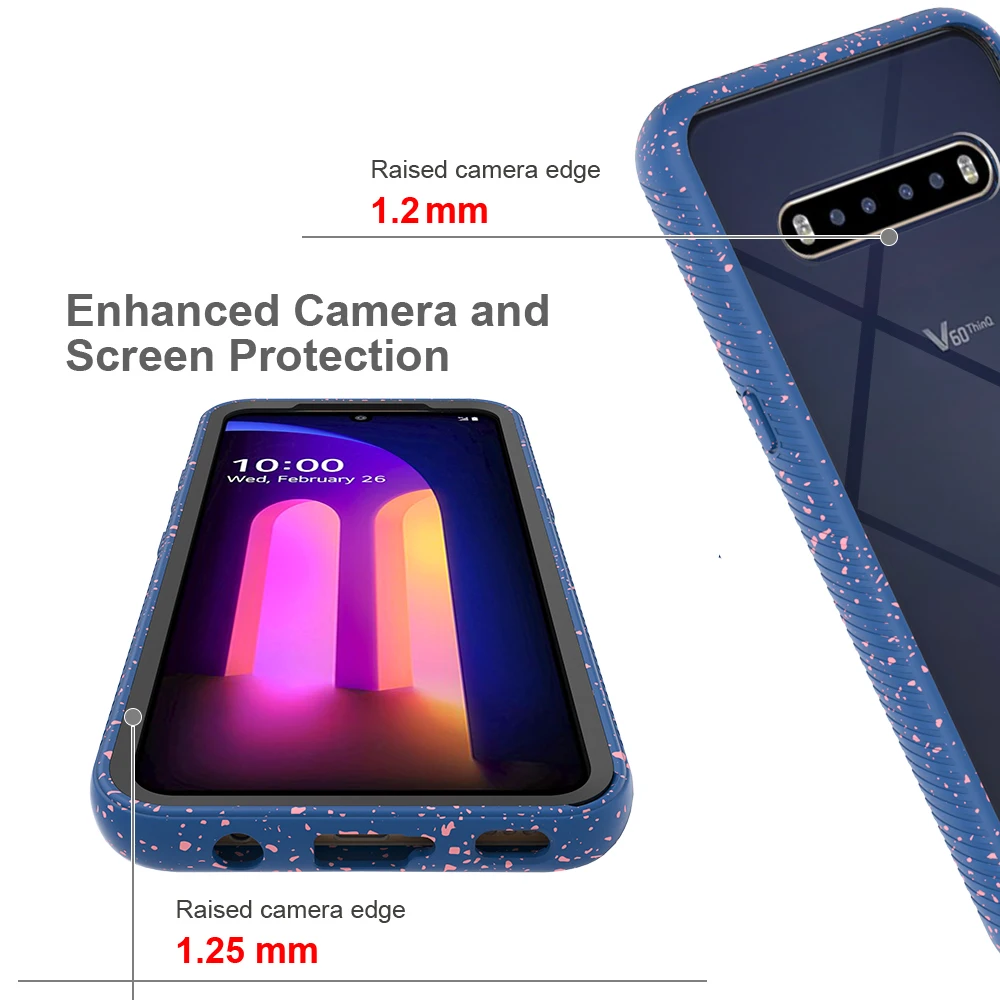 Armor Rugged TPU PC Front Frame Case For LG V60 ThinQ Back Cover For LG G9 ThinQ