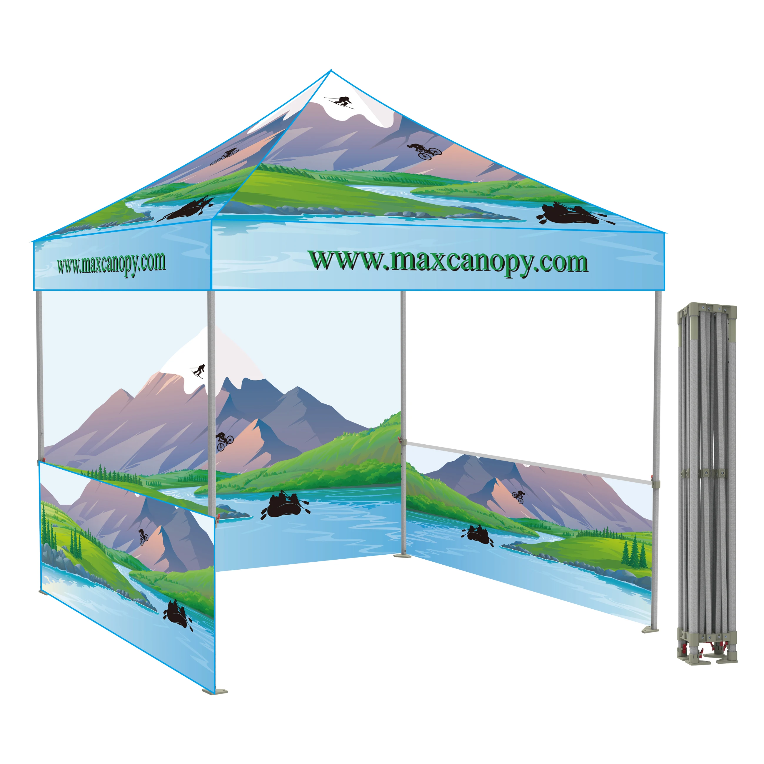 3x3 Promotional Custom Print Event Pop Up Tent Business Gazebo Canopy Folding Tent