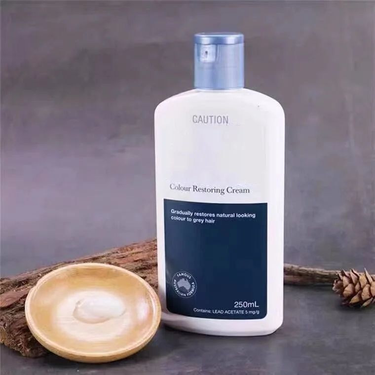 High Quality 250m Non-Irritating Non-damaging Australian vegetarian Black Hair Reduction Colour Restoring Cream