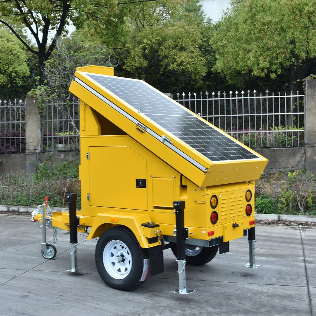 New Portable cctv camera solar box trailer