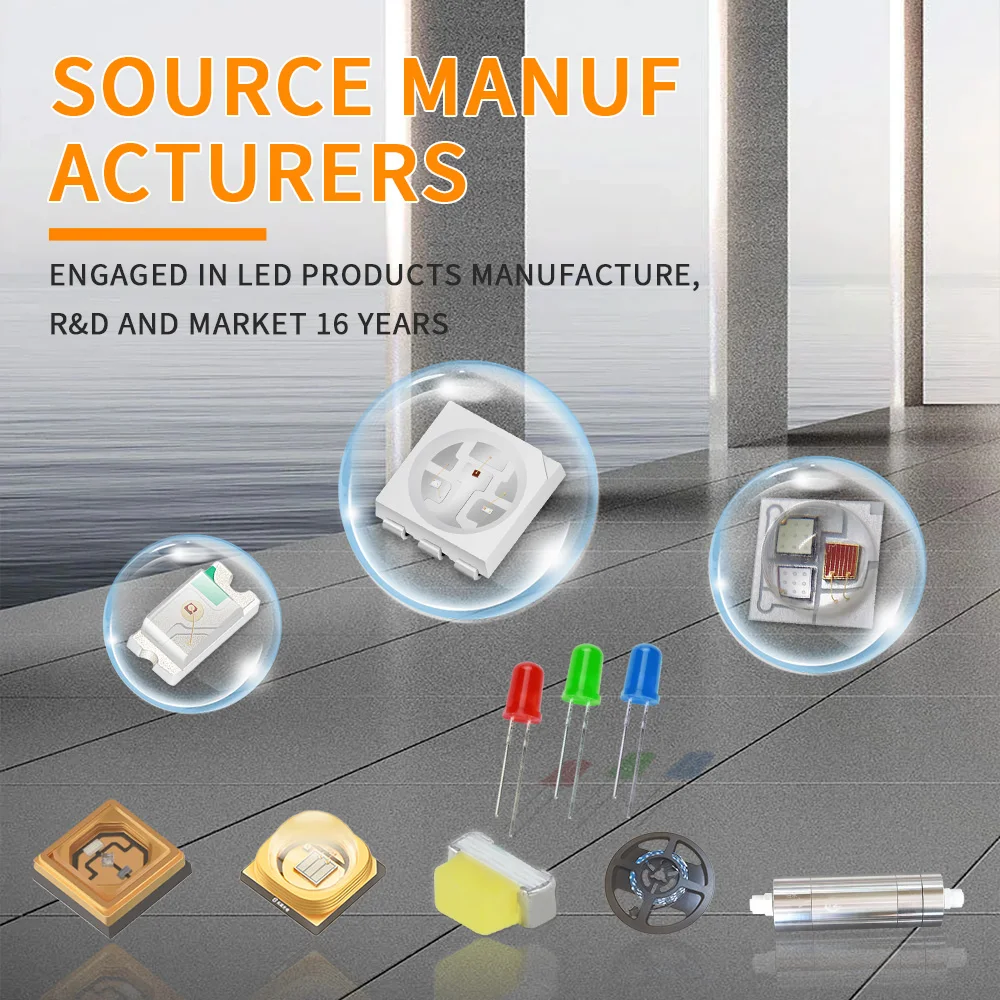 High Quality 5mm led LED diode 525nm green 2.6V-3.2V clear round head long feet 29-31mm 5mm Light Emitting Diodes