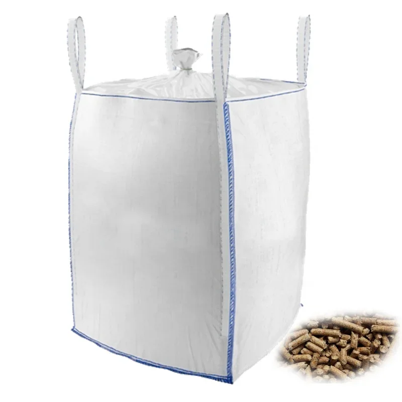 Customized pp 1000kg 1200kg 1500kg 2000kg big bag ton bulk Bags For Wood Pellet sand Particles super sack Jumbo bag