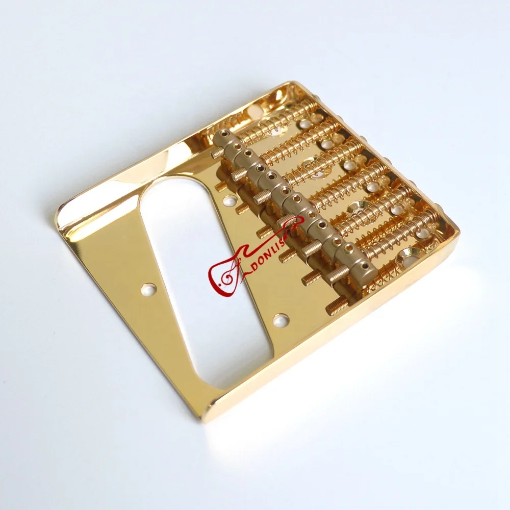 Donlis Brass Saddle Gold TL guitar Bridge for fixed and other 6 string electric guitar hardware wholesale
