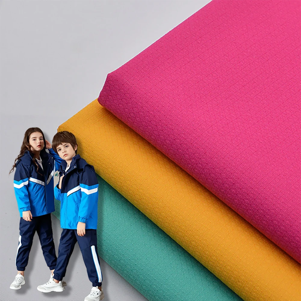 Ready-to-use jacquard pvc jacket fabric waterproof wear-resistant work clothes raincoat fabric