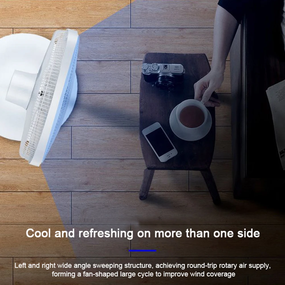 Factory Price Large Capity Battery Stand Portable Rechargeable with Solar Panel Table Fan 16inch or 12 Inch Lithium Battery Long