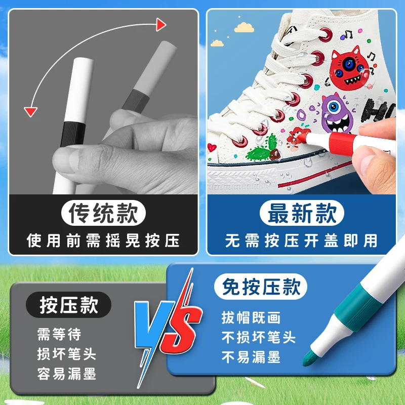 M&G Hot Sale 24/36/48 Colours Acrylic Markers Watercolour Pens Stationery for Schools & Offices Promotional Art Markers