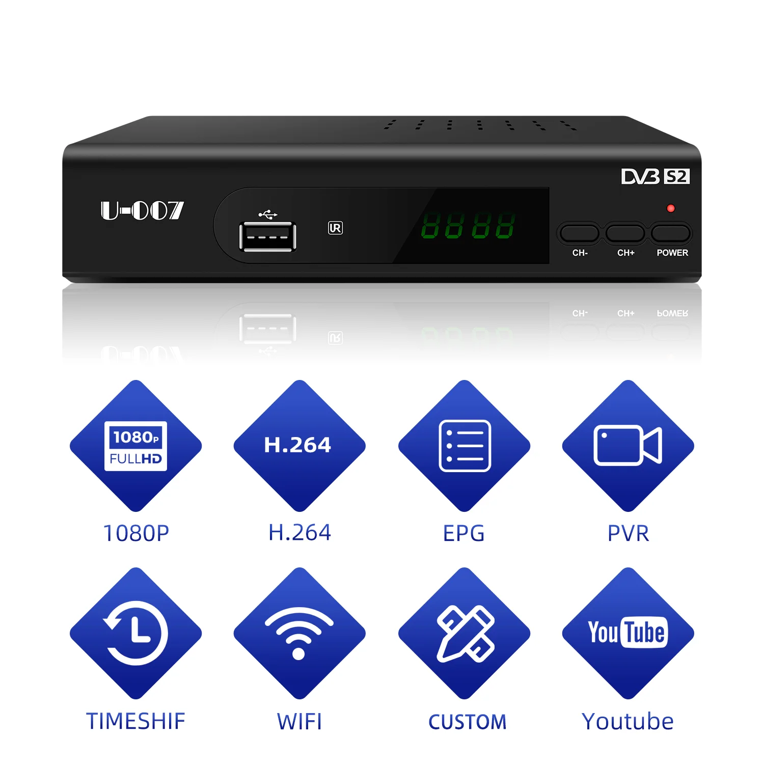 Dvb-s2 With Hd-out Channels And Connector Fta Hd Satellite Receiver Satellite Menu Tv Deco Satellite Menu Tv Decoder