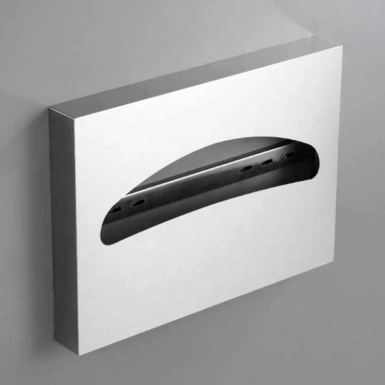 Hotel ProjecT Bathroom Accessories 304 Stainless Steel Wall Mount Toilet Seat Cushion Cover Tissue Paper Dispenser