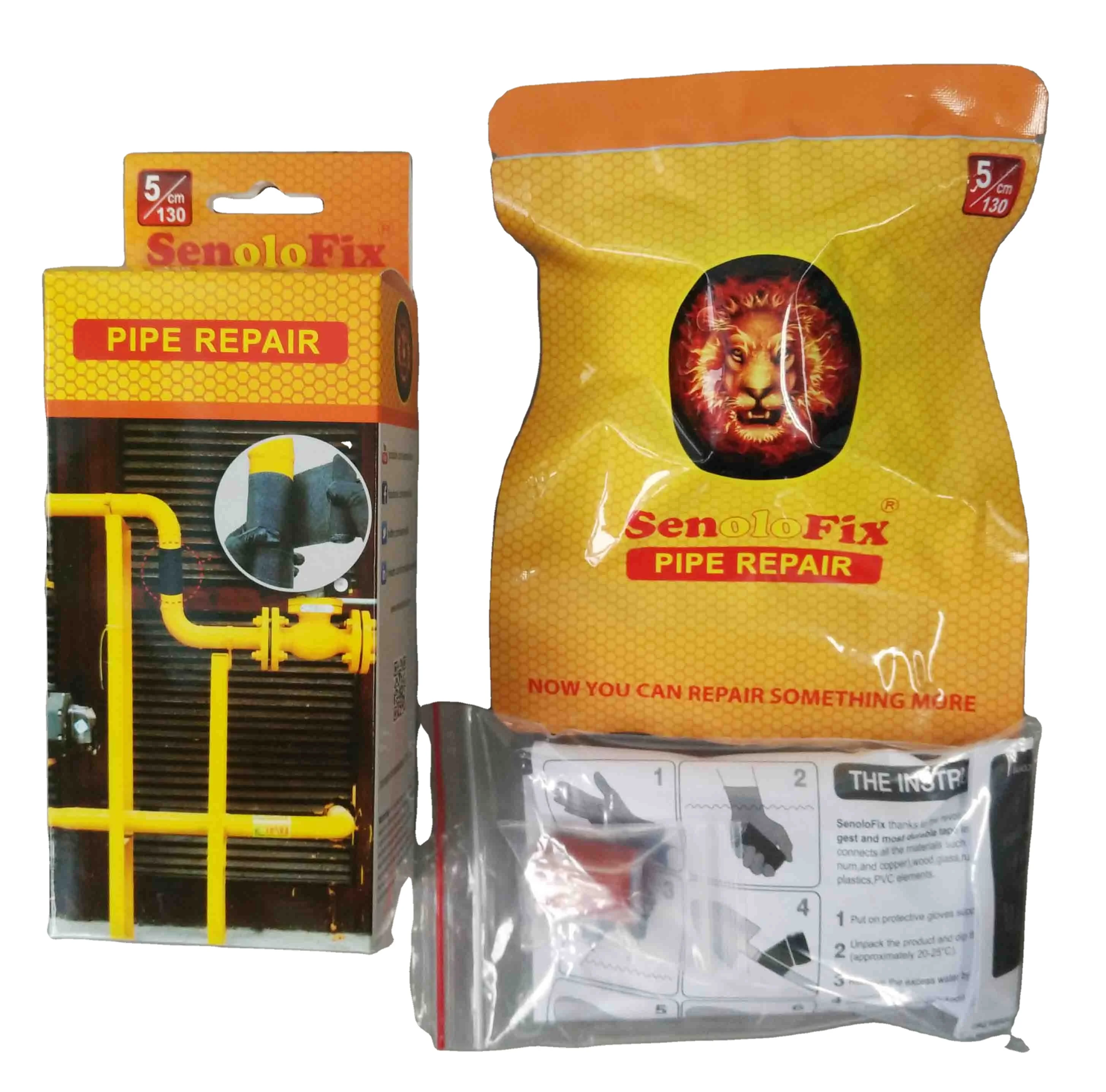 Pipe Repair System Anti Corrosion Woven Fiberglass Repair Bandage Fast Curing Permanent Pipe Repair Bandage