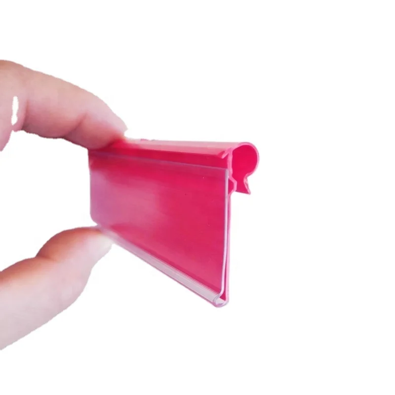 26mm H Meethope display plastic name retail supermarket slatwall hook price tag holder