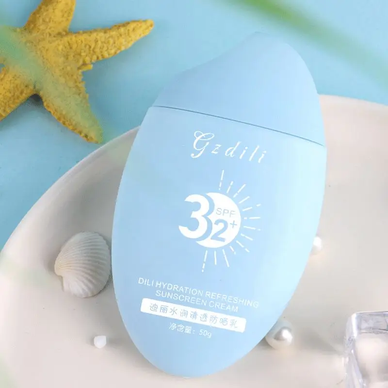 Private Label SPF32+/PA+++ SPF 50g Organic Sunblock Natural Face Skin Care Whitening Sun Screen Sunscreen Cream