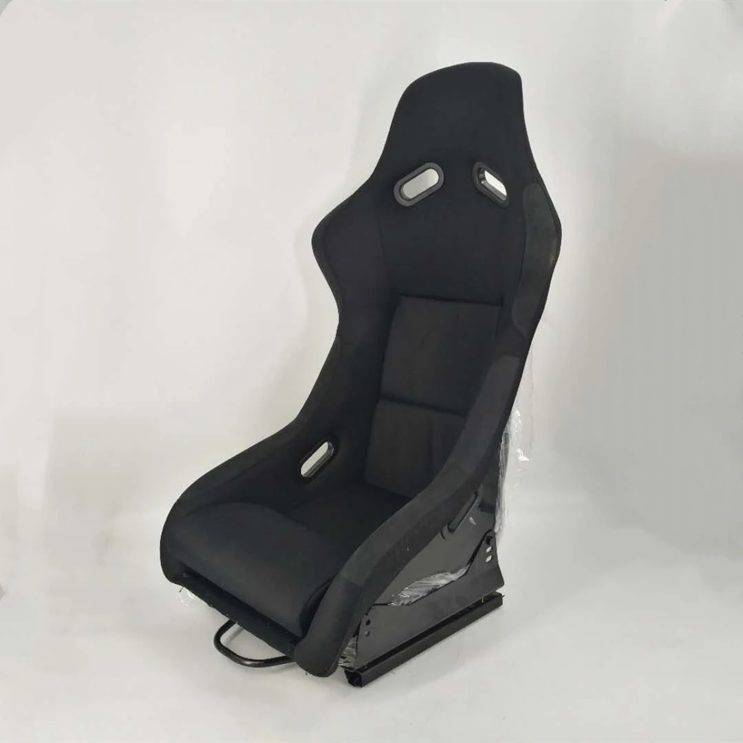 Side Fiber Glass Bucket Style Racing Seat w/Adjustable Mounting Bracket Made of High Quality Fiber Glass Reinforced Material