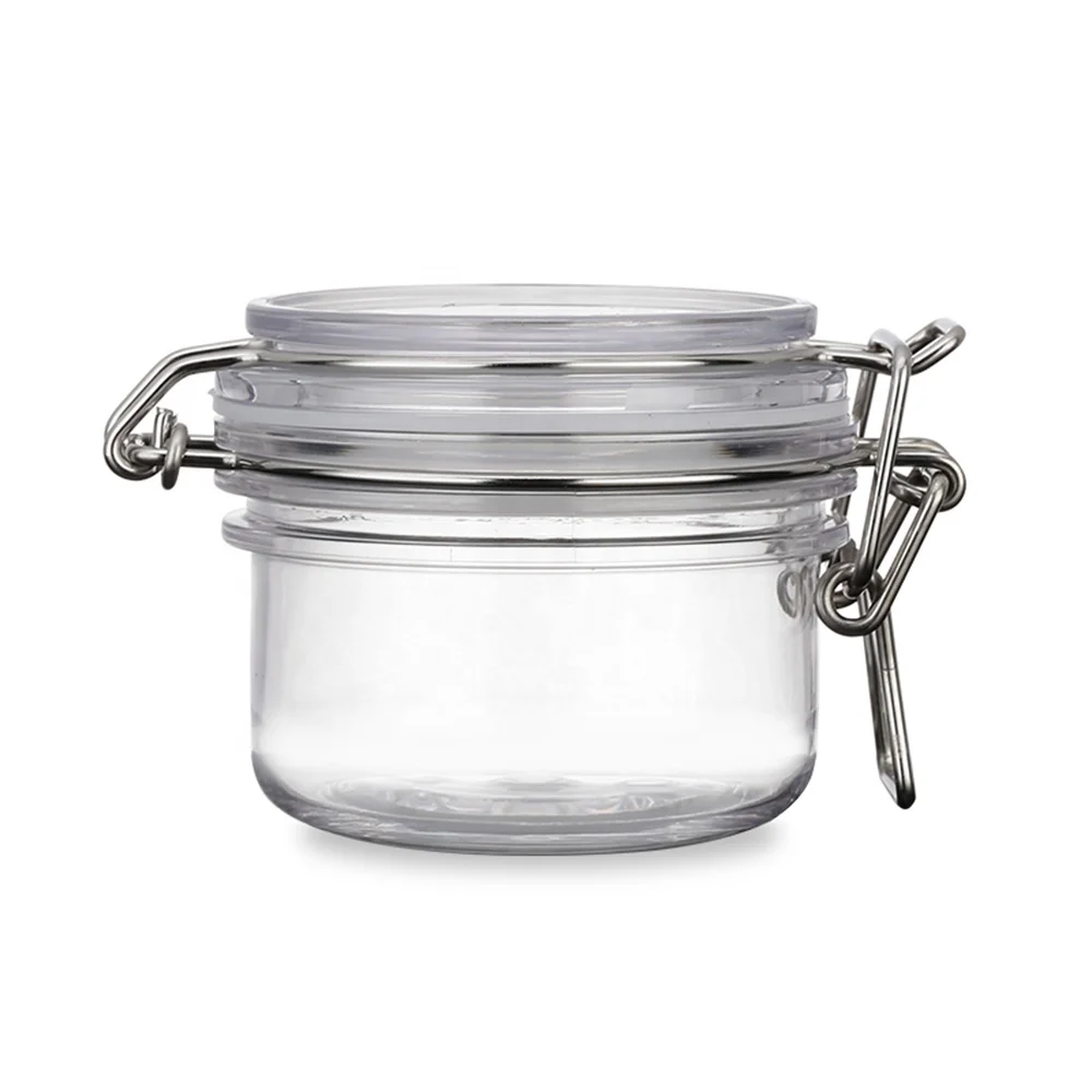 Plastic Cosmetic Packaging Empty 120Ml Air Sealed Jar Plastic 200Ml Spice Rack Jars Bottles Containers