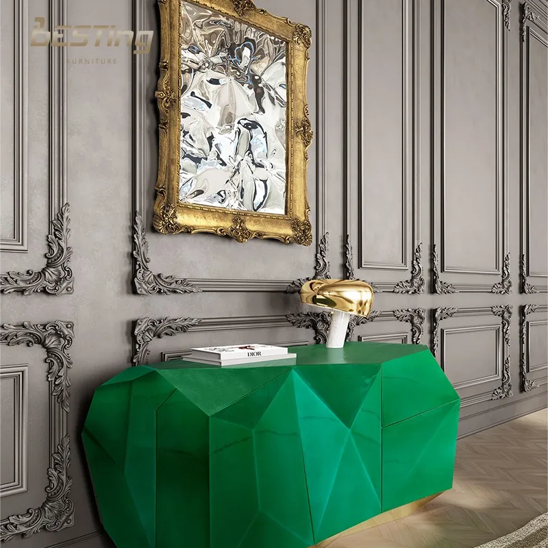 New Arrivals Dinning Room Furniture Modern Sideboards Wooden Storage Cabinet Art Design Sideboard