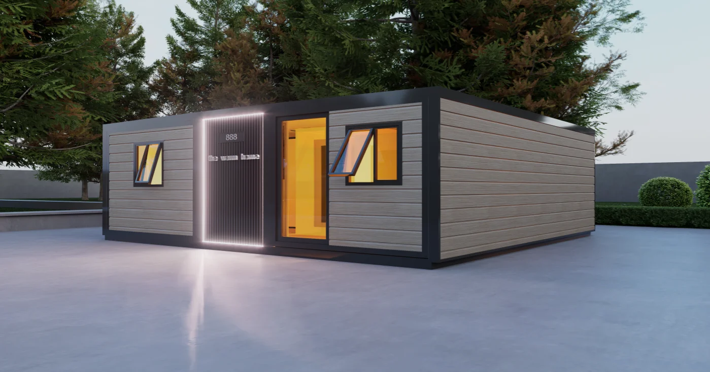 2024 Low Price Modular house Prefabricated 20ft flat-pack prefab container house toilet container home