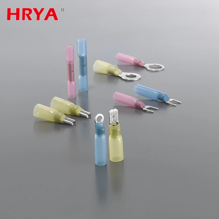  Наконечник для проводов HRYA обжимной соединитель Круглый штамповочный терминал изолированный Электрический латунный