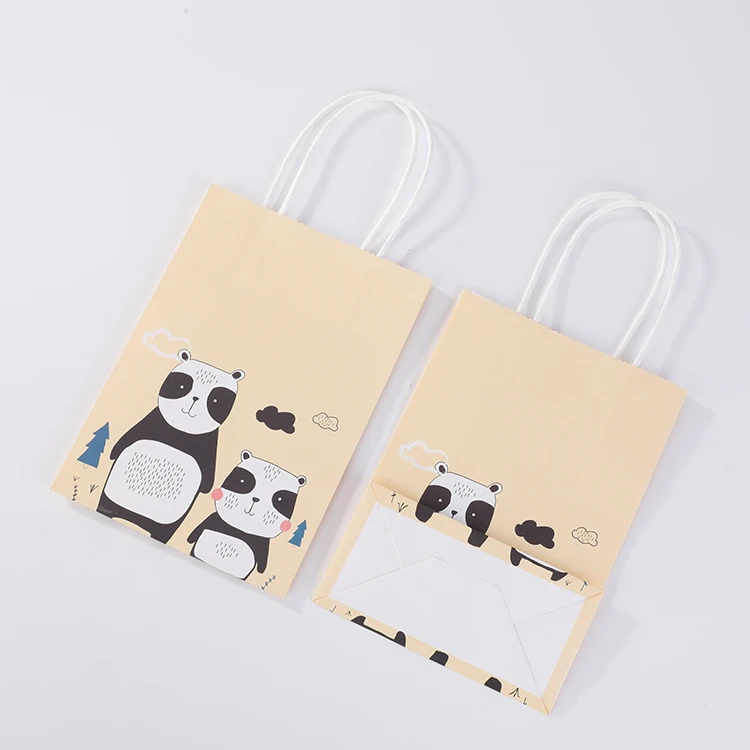 Custom Embossing Luxury Printed Craft Bags Craft Paper Gift Packaging Bags