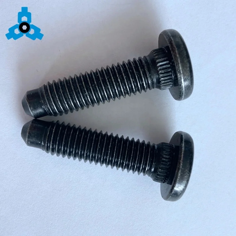 Factory Price OEM Alloy Steel Grade 10.9 Flat Head Knurled Neck Bolt Screws