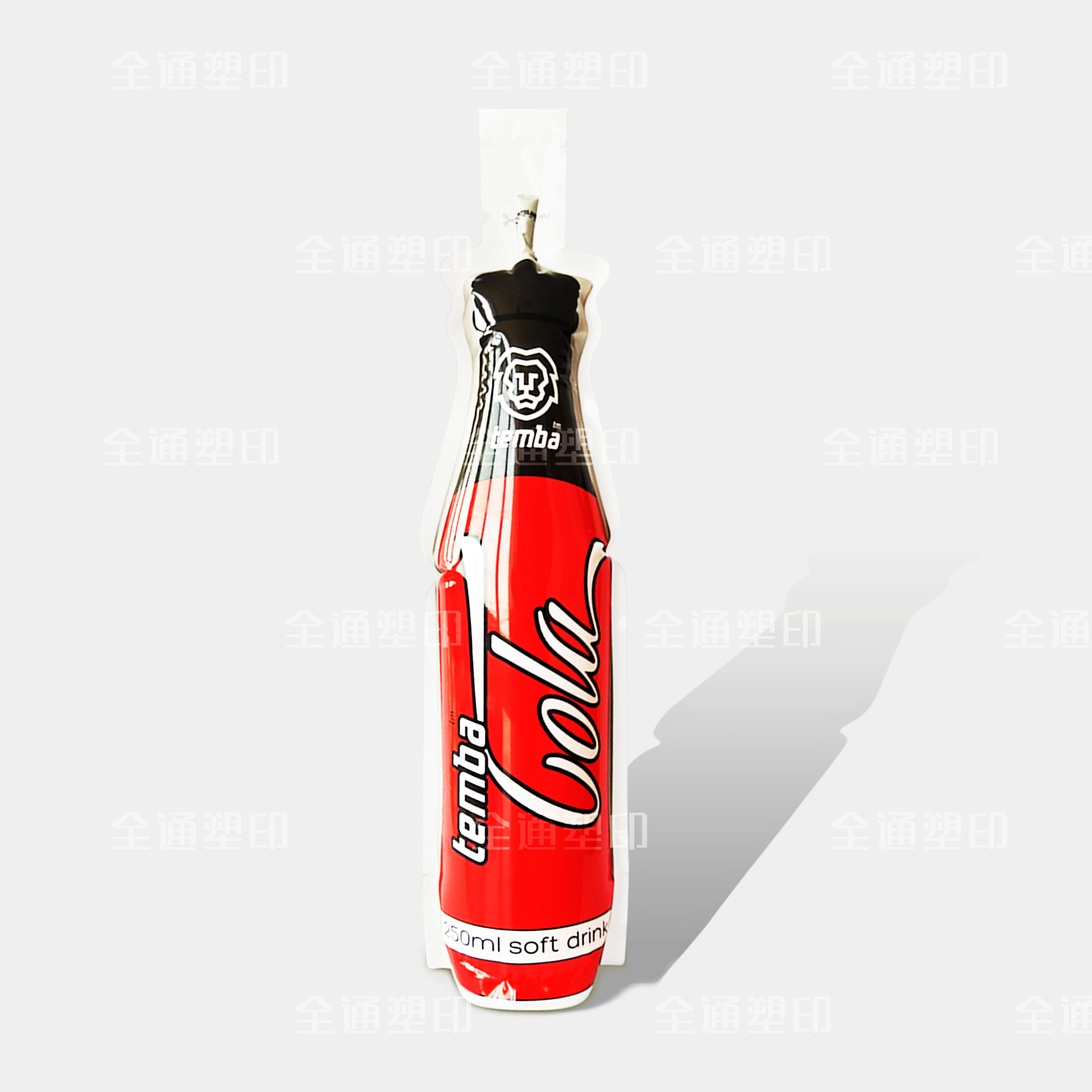 160ml cola bottle bag standing bottle shape bag Plastic juice Pouch bag for beverage packaging