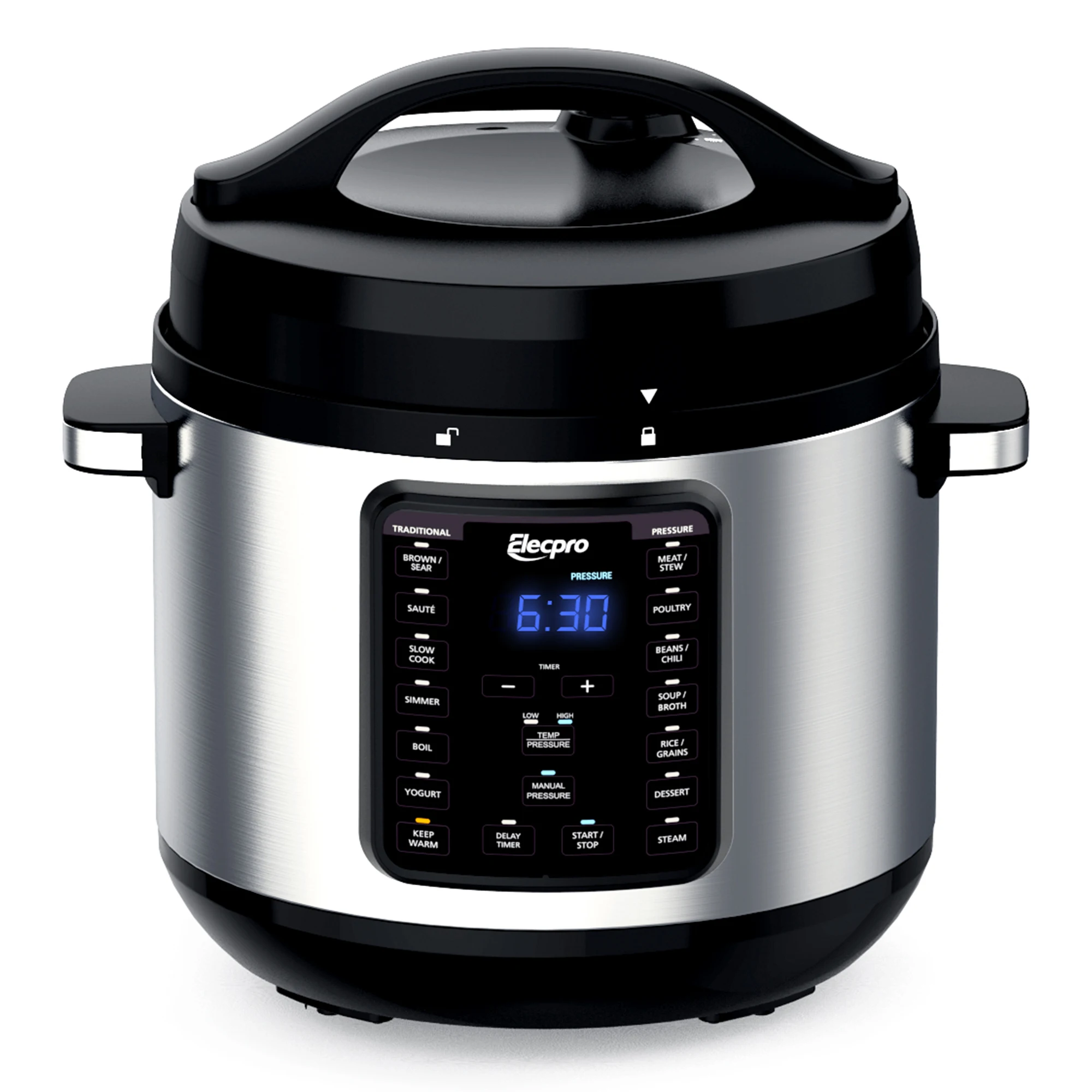 2024 New design 1200w 4L 8L slow pressure cooker multifunction Stainless Steel Electric Pressure Cookers