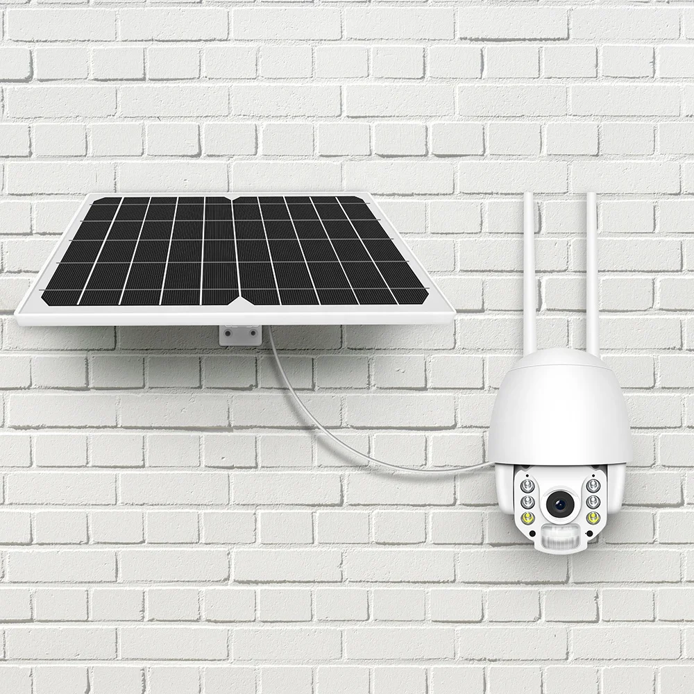 New Arrival 4G SIM Card HD 1080P PIR Intelligent Full Color  8W Solar Panel Two way Audio Network Security Camera With Battery