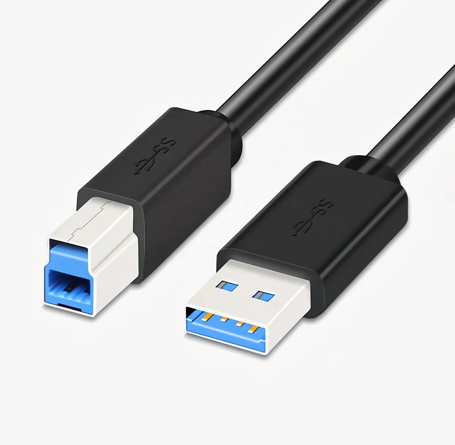 Custom wholesale USB Printer Cable USB 3.0 Print Cable type A Male to B Male extension cable for Printer Hard disk box Scanner