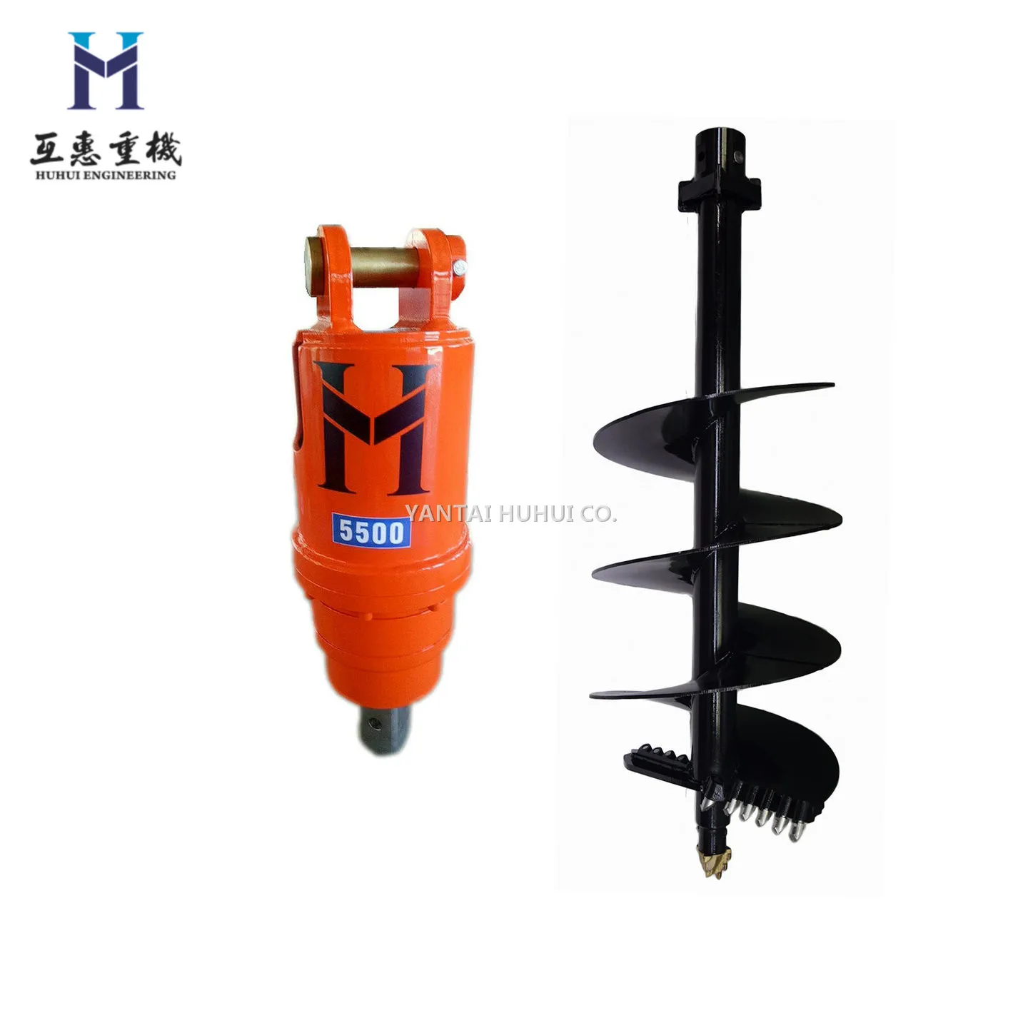 Backhoe Loader Attachment Auger for 3CX