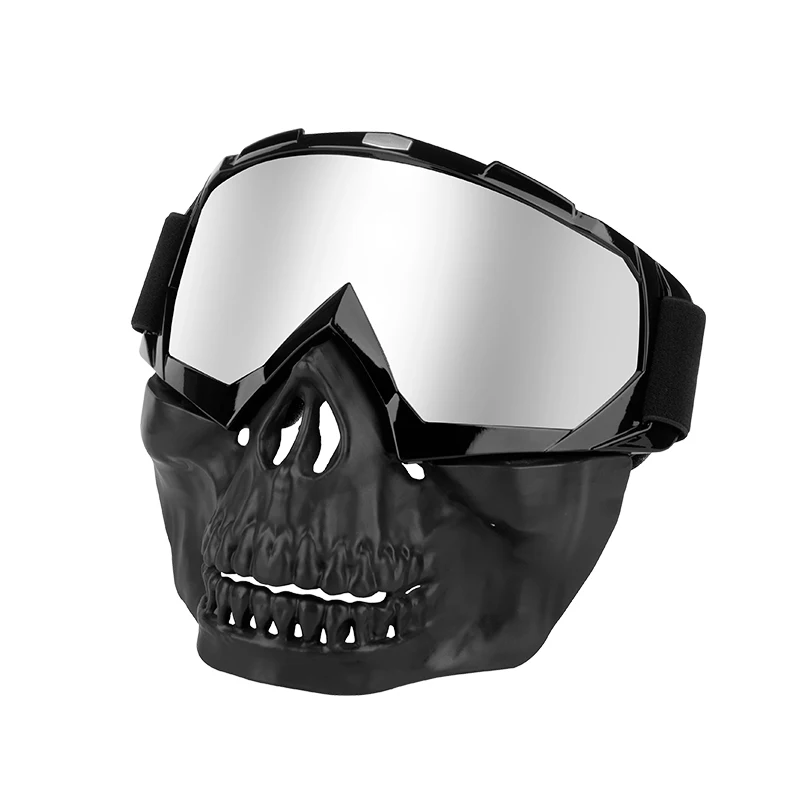 Anlorr 8059 Football Moto Cross Helmets Mask Goggles Windproof RTA Road Moto Glasses for Adult PC Frame Red Lenses for Cycling