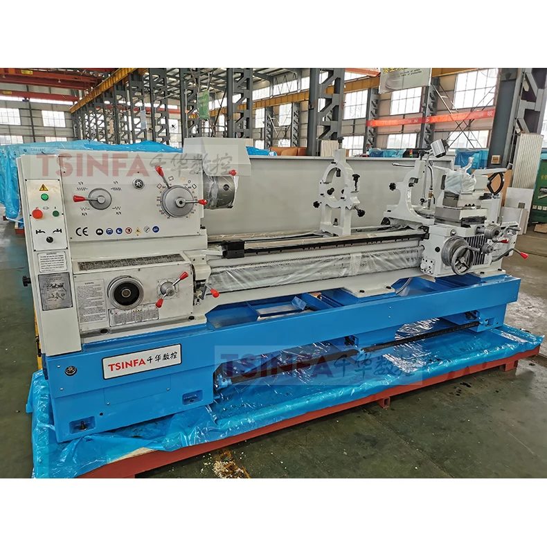 New lathe machine LT6250C Chinese factory outlet Metal Processing medium size manual wheel lathe spindle bore 105mm CE Standard