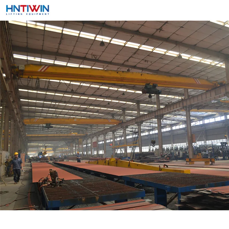 Top sale Single girder hoist traveling 10 tone swl overhead crane 10t 12m for sale